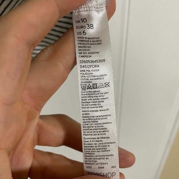 Topshop Striped Short Sleeve Shirt - Picture 4 of 4